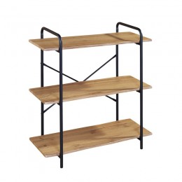 BOOKCASE 80x34x80cm Metal Black/Sonoma