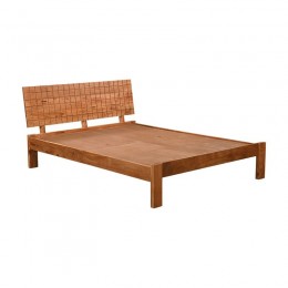 CAPITAL Bed (for Mattress 160x200cm) Acacia, Natural Finish