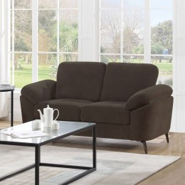 KATRINA 2-Seater K/D Sofa Brown Fabric