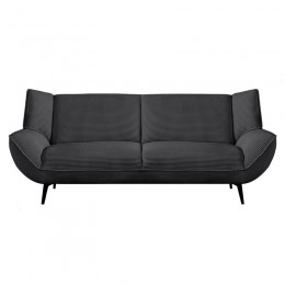 EMERALD 3-Seater Sofa Anthracite Corduroy Fabric