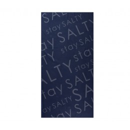 NEF- NEF BEACH TOWEL 75X150CM STAY SALTY BLUE/BLACK 035739