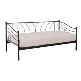 MYRTO Bed-Sofa Metal Single with Boards 99x209xH110cm with Color Options