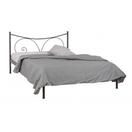 Sabrina Semidouble Metal Bed 129x209xH100cm with color options