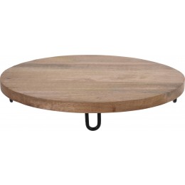 ROUND WOODEN tray FROM MANGO A44321840