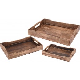 WOODEN SERVING TRAY LARGE 46x30x6.5cm A44710620