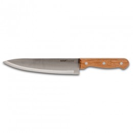 NAVA Chef's stainless steel knife "Terrestrial" with wooden handle 33cm