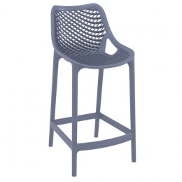 Air bar stool dark grey PP 44x51x65/95cm 20.0376