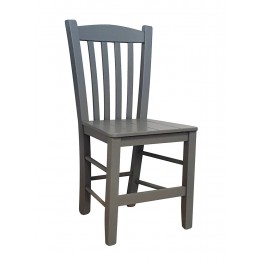 Ammos tranditional chair 43.5x45x88cm beech wood grey