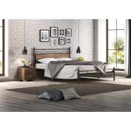 Ariadni Semidouble Metal Bed 129x209xH100cm with color options