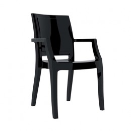 Arthur black armchair PC 56x60x91cm 32.0096