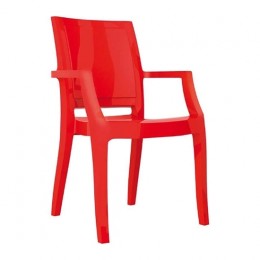 Arthur red armchair PC 56x60x91cm 32.0093