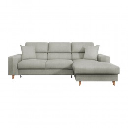 SOVANA SOFA-BED RIGHT CORNER WITH TILTING HEADBOARD 260Χ170Χ91CM GREY ENJOY21