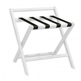 Baggage Stool with back white 50x56x40cm