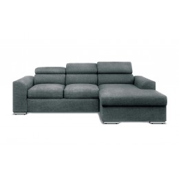 RICCI SOFA-BED RIGHT CORNER WITH TILTING HEADBOARD 242Χ170Χ90CM ASH ENJOY 23