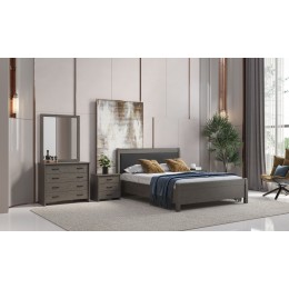 N26A Upholstered Bed with melamine FOR MATTRESS 90x190cm