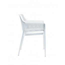 BOOM armchair 60x54x80(65/45)cm white 30122-116116