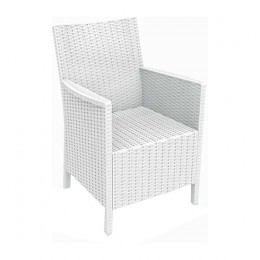 California white armchair PP 65x58x80cm 53.0068