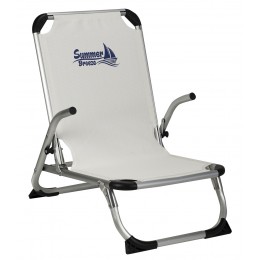 Cosy beach chair with high back