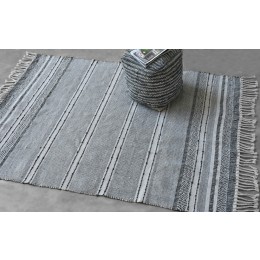 CULEBRA RUG 160X230CM HANDWOVEN MANMADE FIBRES IN IVORY/GREY/CHARCOAL COLOR