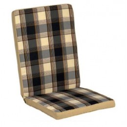 MOLY LOW BACK CUSHION 94x43cm CHECKERED BEIGE-BROWN CUS-FOLD/1