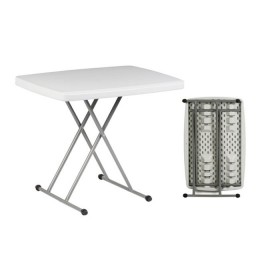 BLOW Hdpe Folding Adjustable Table 75x50cm White