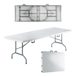 BLOW-R Catering Folding-In-Half Table 240x85cm White