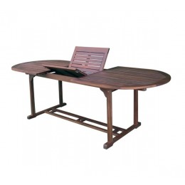 Garden Foldable Table 180/240x90xH.74cm Oval Wood Acacia Ε20212,9