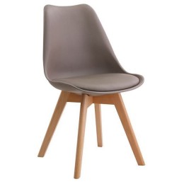 Martin Chair 49x57x82cm Wodd/PP SandBeige ΕΜ136,94