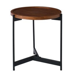 TOSS Coffee Table D.50 H.54cm Steel Black/Walnut
