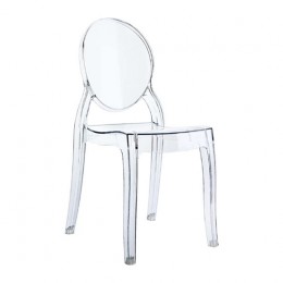 Elizabeth baby chair clear transp. PC 30x34x63cm 32.0164