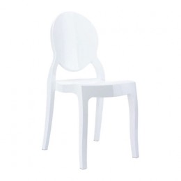 Elizabeth baby chair glossy white PC 30x34x63cm 32.0169
