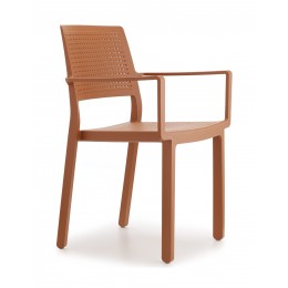 Emi-P armchair 57x50x84(65/46)cm terracotta 741-27954