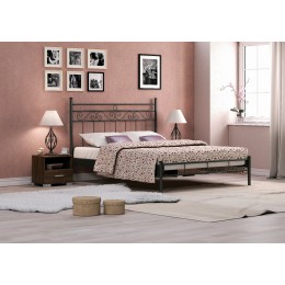 Entos Double Metal Bed 169x209x100cm with color options