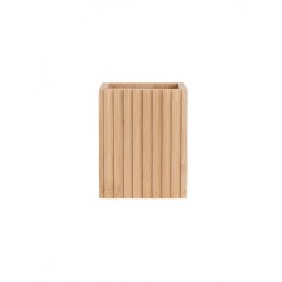 SQUARE BAMBOO TOOTH CASE 8.3x10.3cm 02-13097