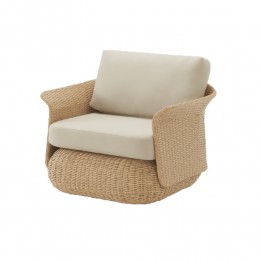 FONDA LOUNGE ARMCHAIR 90X79Χ68CM / ALUMINIUM LIGHT BAMBOO