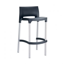 Gio bar stool bar 75cm black 39x45x96cm 20.0034