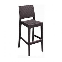 Jamaica bar stool brown PP 40x51x108cm 53.0060