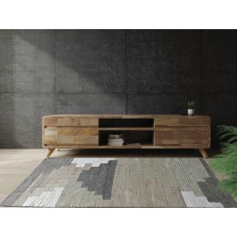 JEVER RUG 160X230CM HANDWOVEN JUTE IN NATURAL/SAGE COLOR