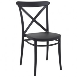 Cross black Chair PP 51x51x87cm 20.0588