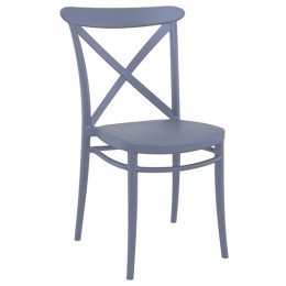 Cross grey Chair PP 51x51x87cm 20.0589