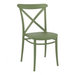 Cross olive Chair PP 51x51x87cm 20.0591