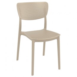 Lucy beige chair PP 48x53x83cm 20.0429