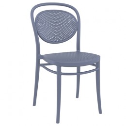 Marcel dark grey chair PP 45x52x85cm 20.0636