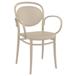 Marcel beige armchair PP 57x52x85cm 20.0644