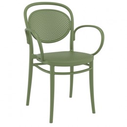 Marcel olive armchair PP 57x52x85cm 20.0645