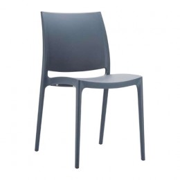 Maya dark grey chair PP 44x50x81cm 20.0146