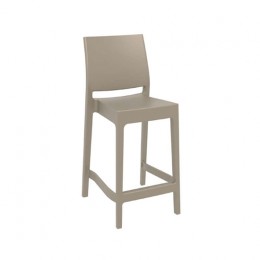 Maya bar stool 65cm beige PP 44x50x98cm 20.0386