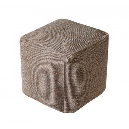 OHRID POUFFE 40X40X40CM HANDWOVEN IN LIGHT BROWN COLOR