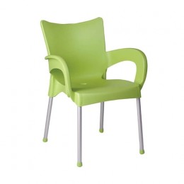 Romeo light green armchair PP 48x53x83cm 20.2653