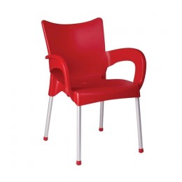 Romeo red armchair PP 48x53x83cm 20.2650